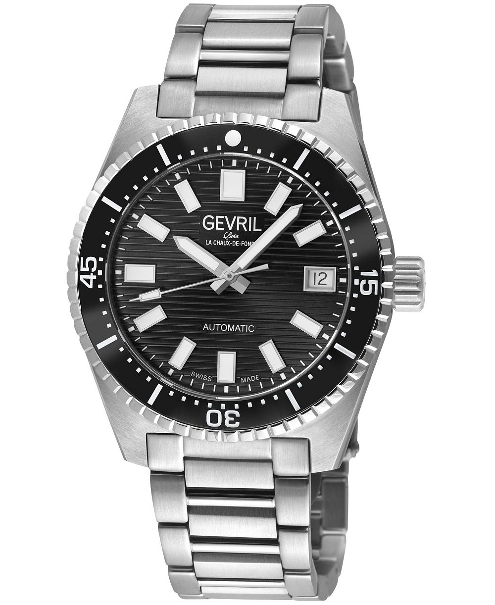 Gevril Мужские часы Atlantic Avenue Swiss Automatic Silver Stainless Steel