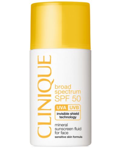 Clinique Broad Spectrum SPF 50 Mineral Sunscreen Fluid For Face, 1 oz.