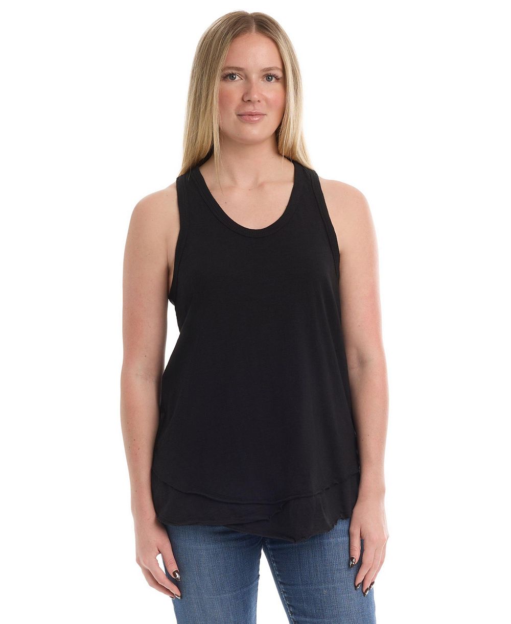 WILT Женский топ Shirttail Tank Mock Hem