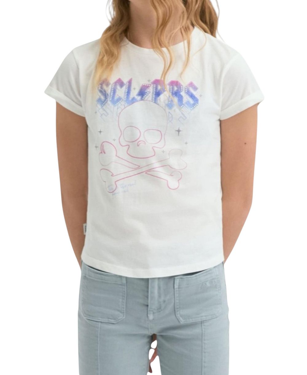 Женская футболка Scalpers Glam Tee с коротким рукавом и принтом