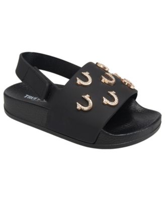 Шлепанцы True Religion Big Girls 5-10 Kash Bling Horseshoe Logo Slide