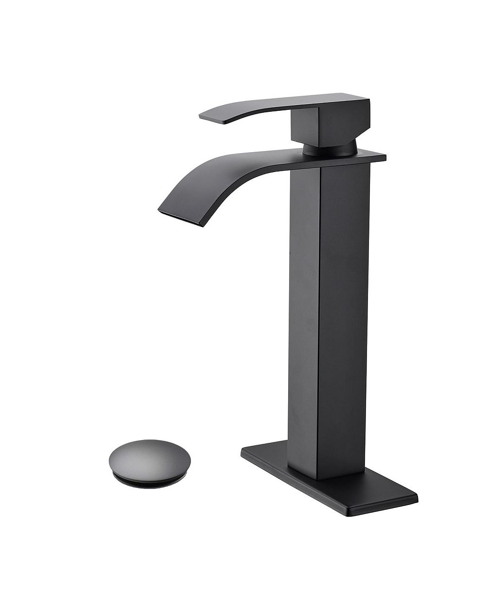 Смеситель для ванной BUSDAYS с waterfall spout, одной ручкой и поп-ап сливом, без перелива