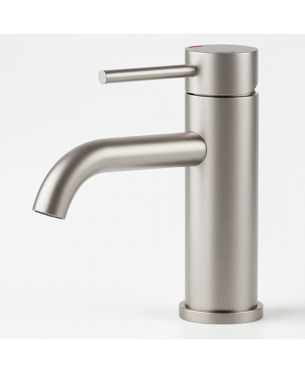Смеситель для раковины BUSDAYS Single Handle из нержавеющей стали, матовый никель