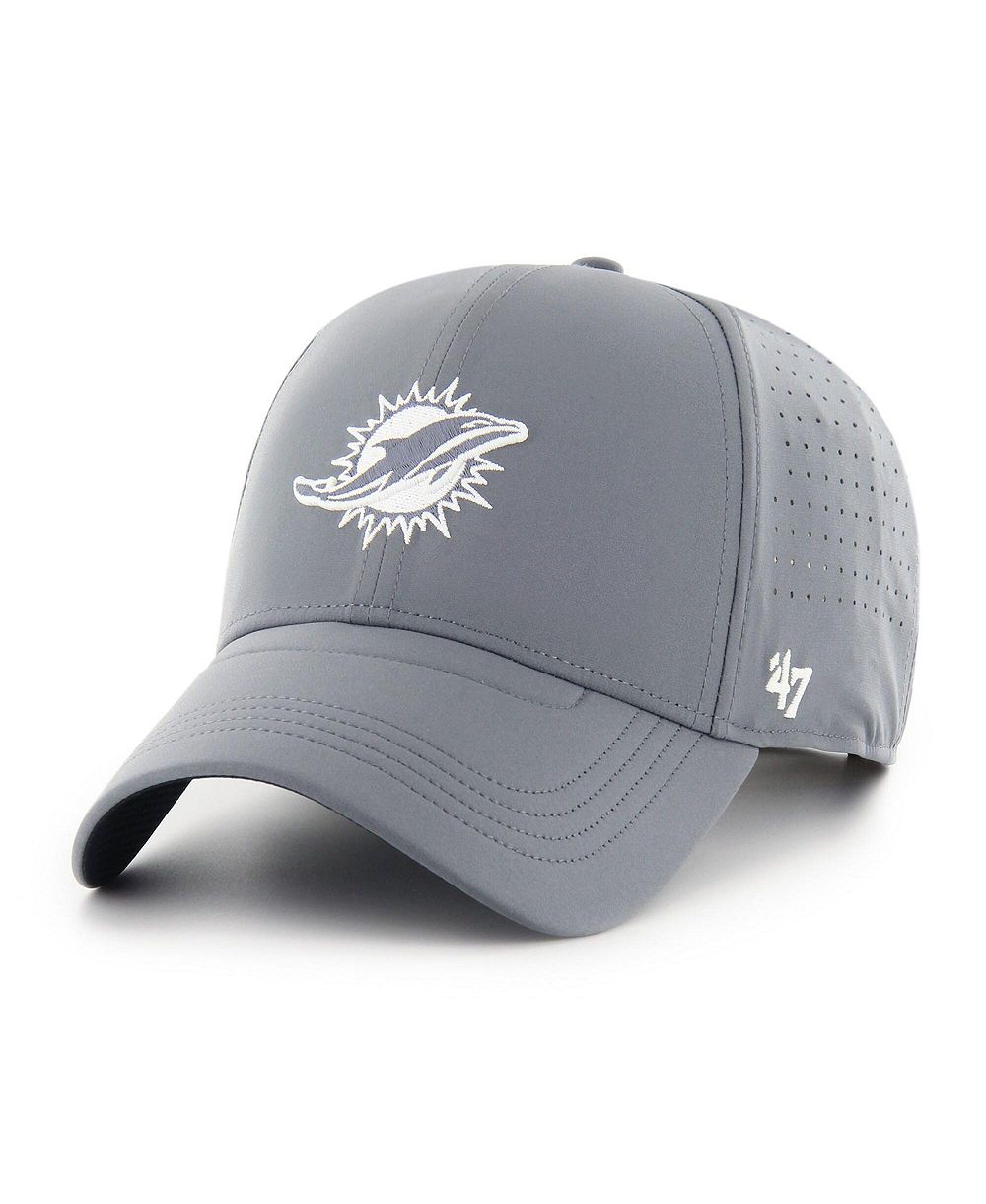 '47 Brand Мужская серая кепка Miami Dolphins Vent MVP Adjustable Hat