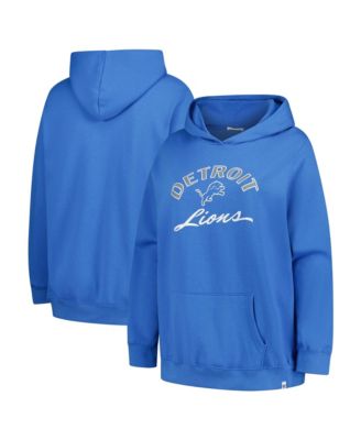 Женское худи '47 Brand Plus Size Detroit Lions Whirlwind Naomi с пайетками