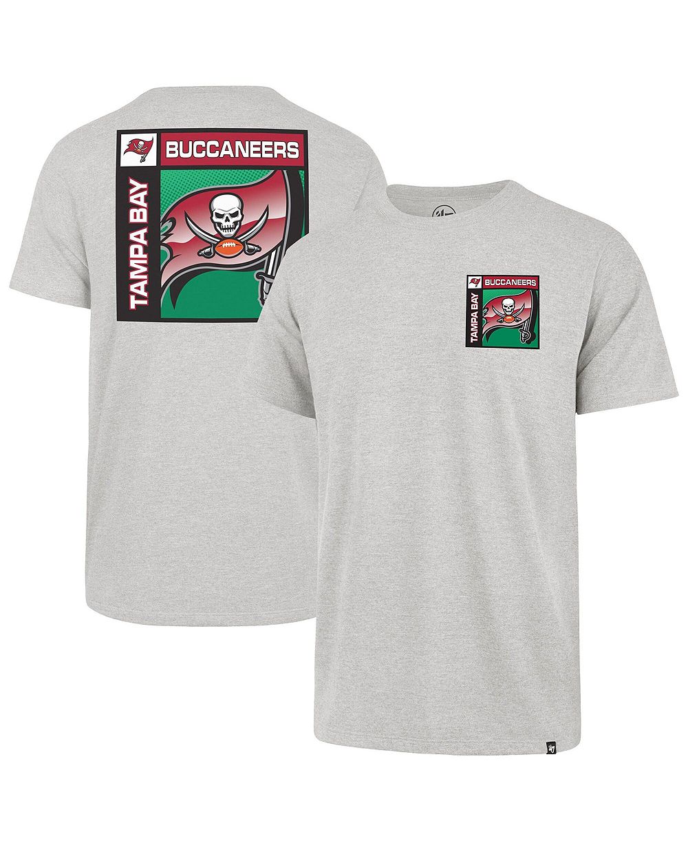 '47 Brand Мужской Gray Tampa Bay Buccaneers Chrome Plate Franklin T-Shirt