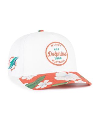 Мужская кепка '47 Brand White/Orange Miami Dolphins Beach Side Hitch Adjustable