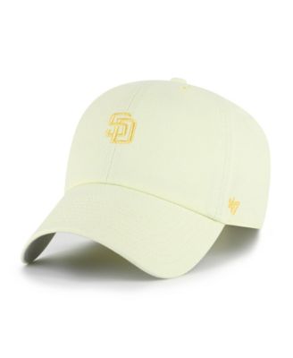 '47 Brand Men's and Women's Yellow San Diego Padres Pastel Clean Up Adjustable Hat