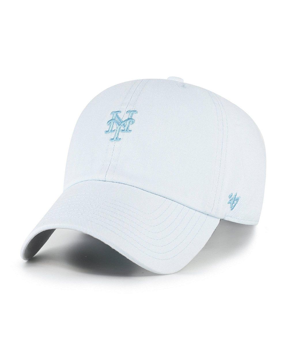 Мужская и женская кепка '47 Brand Light Blue New York Mets Pastel Clean Up Adjustable