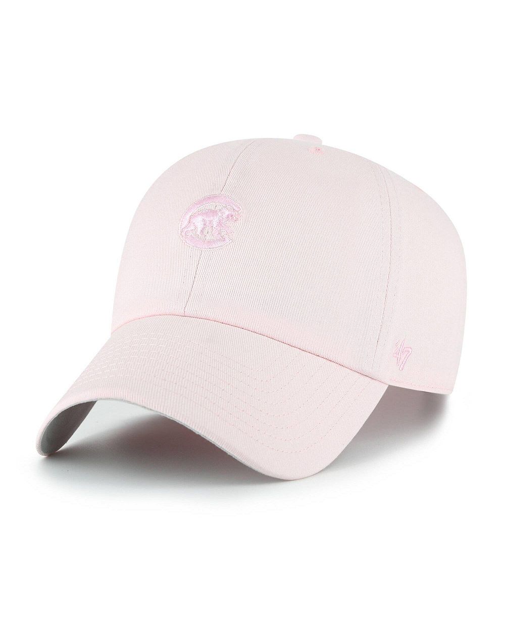 '47 Brand Men's and Women's Light Pink Chicago Cubs Pastel Clean Up Adjustable Hat
