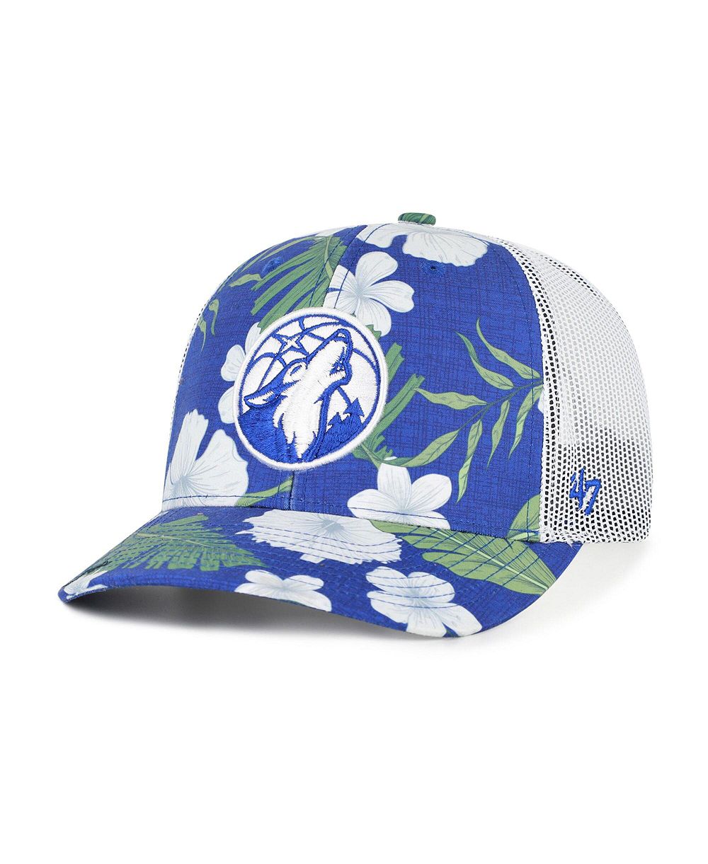 Мужская регулируемая кепка '47 Brand Blue Minnesota Timberwolves Beach Side Trucker