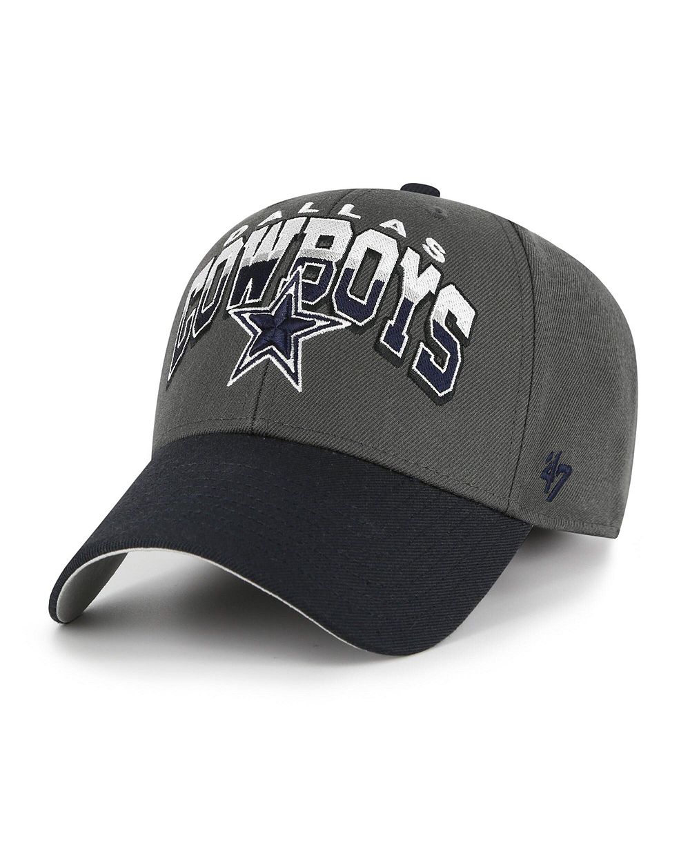 '47 Brand Мужская кепка Dallas Cowboys Split Block MVP Adjustable Charcoal