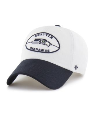 Мужская кепка '47 Brand Cream/Navy Seattle Seahawks Pique Patch Clean Up Adjustable