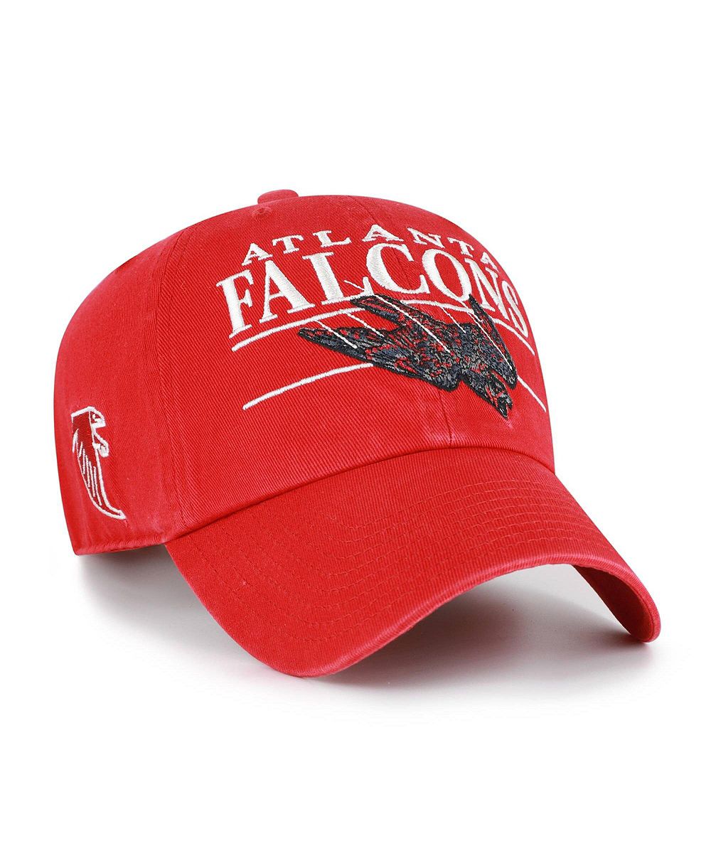 '47 Brand Мужская регулируемая кепка Red Atlanta Falcons Throwback Graphic Clean Up
