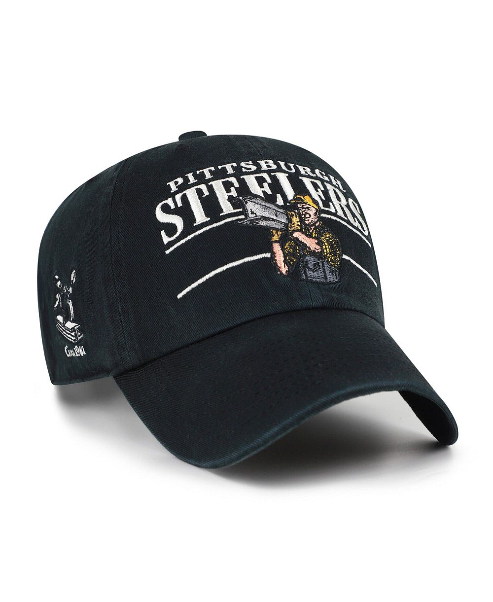 Мужская кепка '47 Brand Pittsburgh Steelers Throwback Graphic Clean Up Adjustable