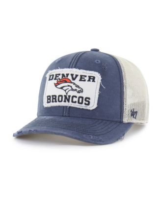 Мужская кепка '47 Brand Navy Denver Broncos Egremont Well-Worn Adjustable Trucker