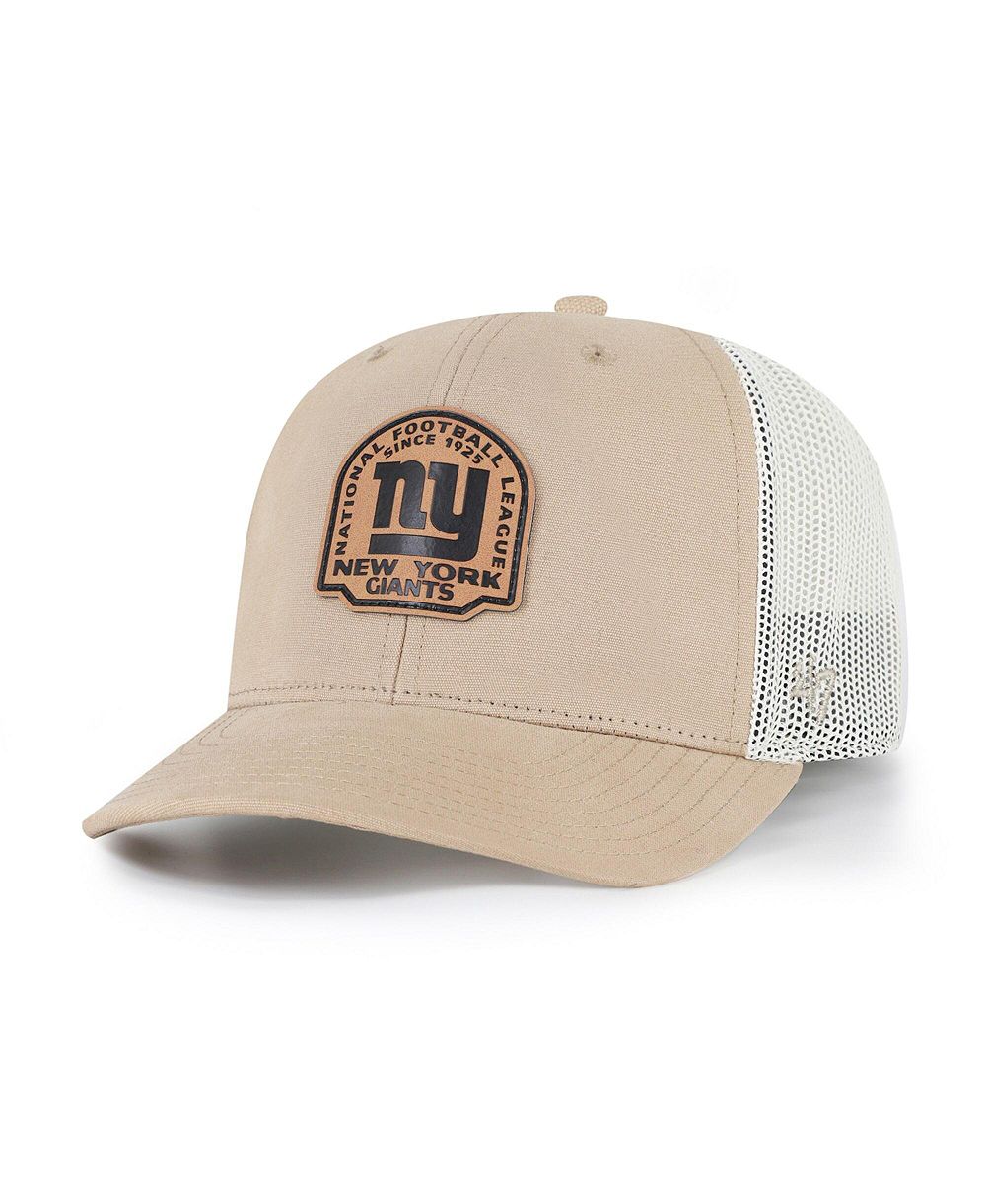 Мужская регулируемая кепка '47 Brand Khaki New York Giants Bonehide Trucker