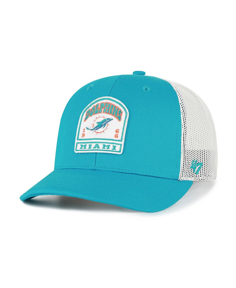 Мужская кепка '47 Brand Miami Dolphins Headstone Trucker регулируемая