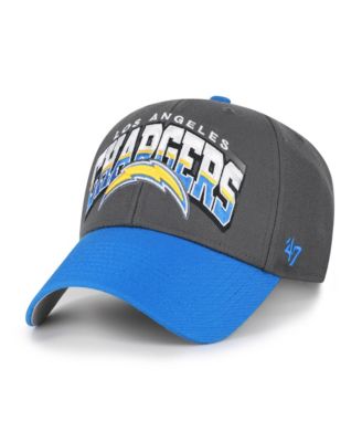 Мужская регулируемая кепка '47 Brand Charcoal Los Angeles Chargers Split Block MVP
