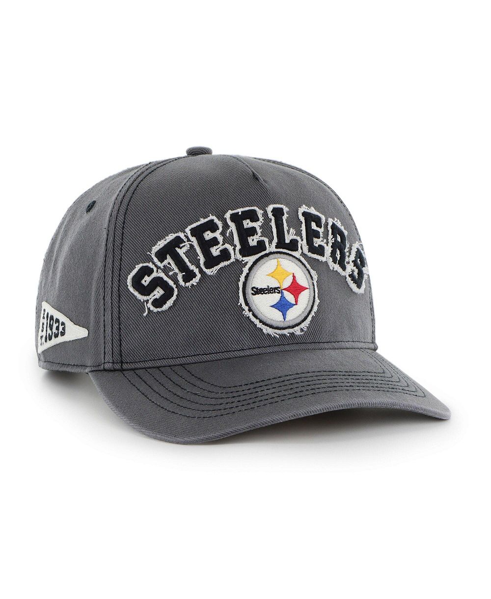 Кепка '47 Brand Мужской Charcoal Pittsburgh Steelers Calderwood Well Worn Hitch Adjustable Hat
