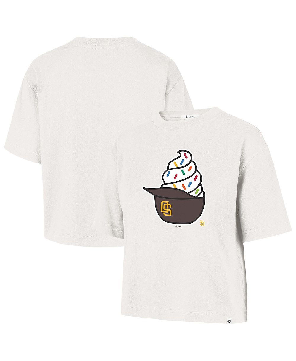 Футболка '47 Brand Women's San Diego Padres Ice Cream Helmet Short-Sleeve Graphic