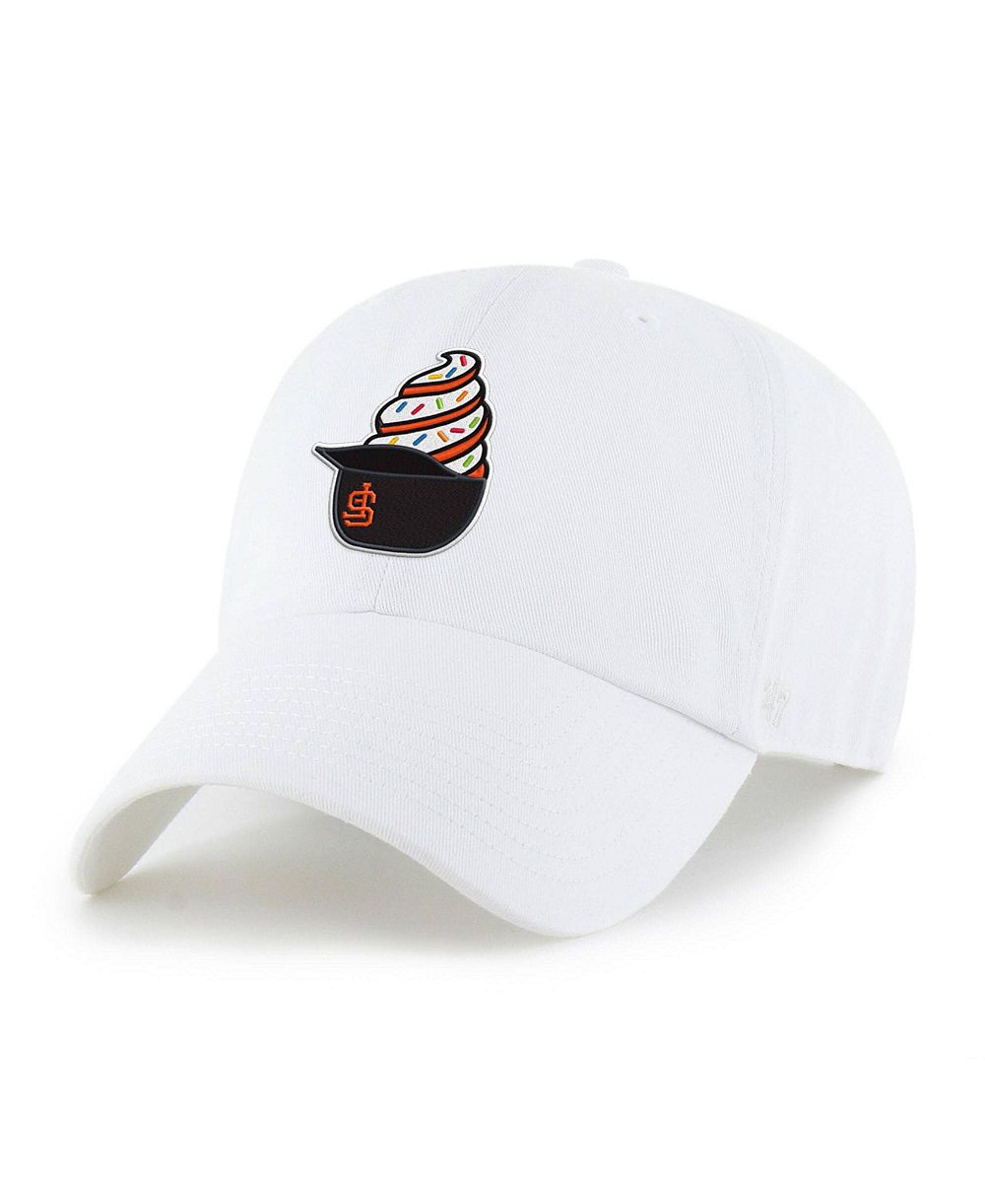Регулируемая кепка '47 Brand Preschool White San Francisco Giants Ice Cream Helmet Clean Up