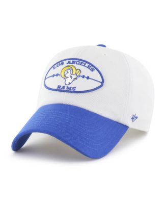 Мужская кепка '47 Brand Cream/Royal Los Angeles Rams Pique Patch Clean Up Adjustable