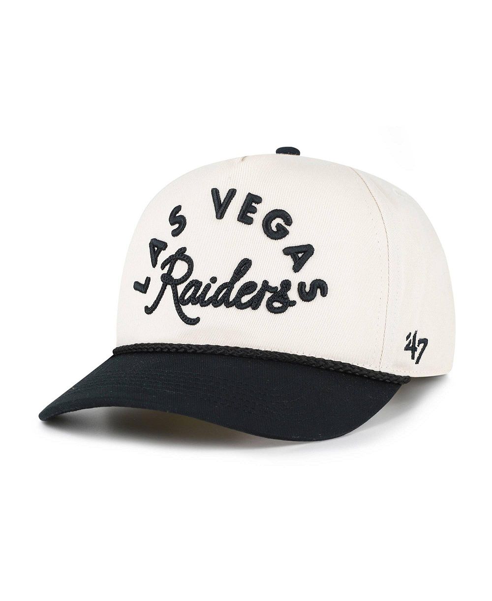 Женская регулируемая кепка '47 Brand Natural Las Vegas Raiders Rope Script Hitch