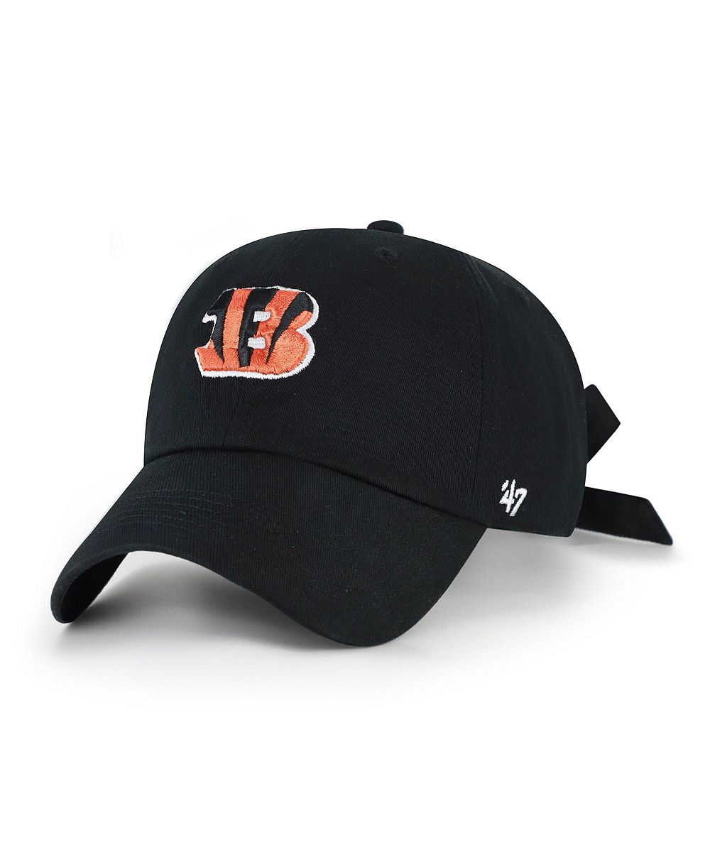 Женская кепка '47 Brand Cincinnati Bengals Bow Back Clean Up Adjustable Black