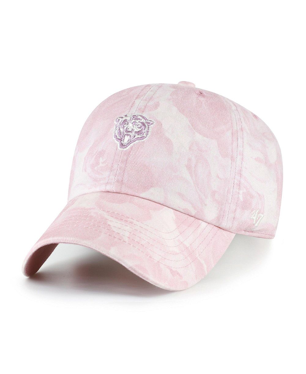 Женская кепка '47 Brand Pink Chicago Bears Gardenia Clean Up регулируемая