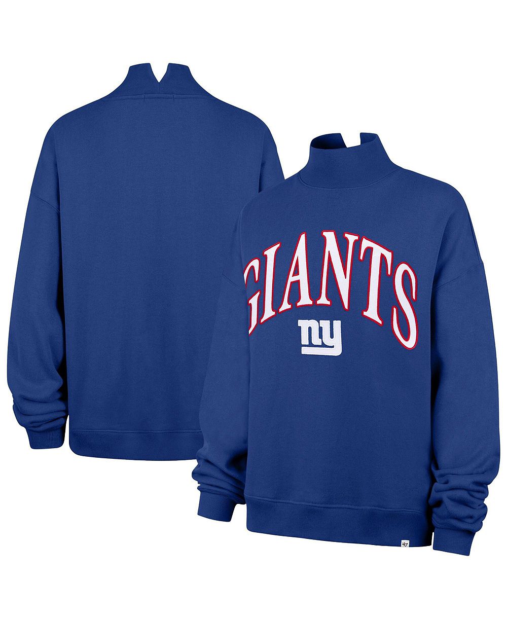 Женская свитшот '47 Brand New York Giants Oversized Vantage Mock Neck