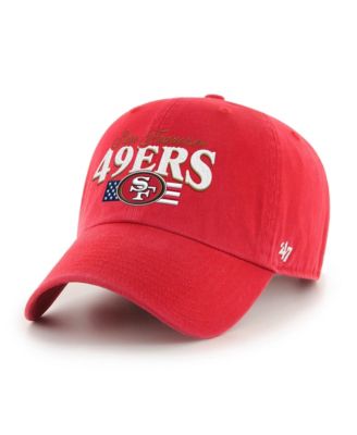 Мужская регулируемая кепка '47 Brand Scarlet San Antonio Spurs American Flag Clean Up