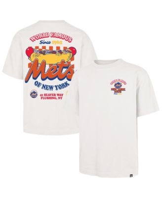 '47 Brand Men's Cream New York Mets Glizzy T-Shirt