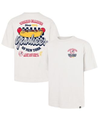 '47 Brand Мужская кремовая футболка New York Yankees Glizzy