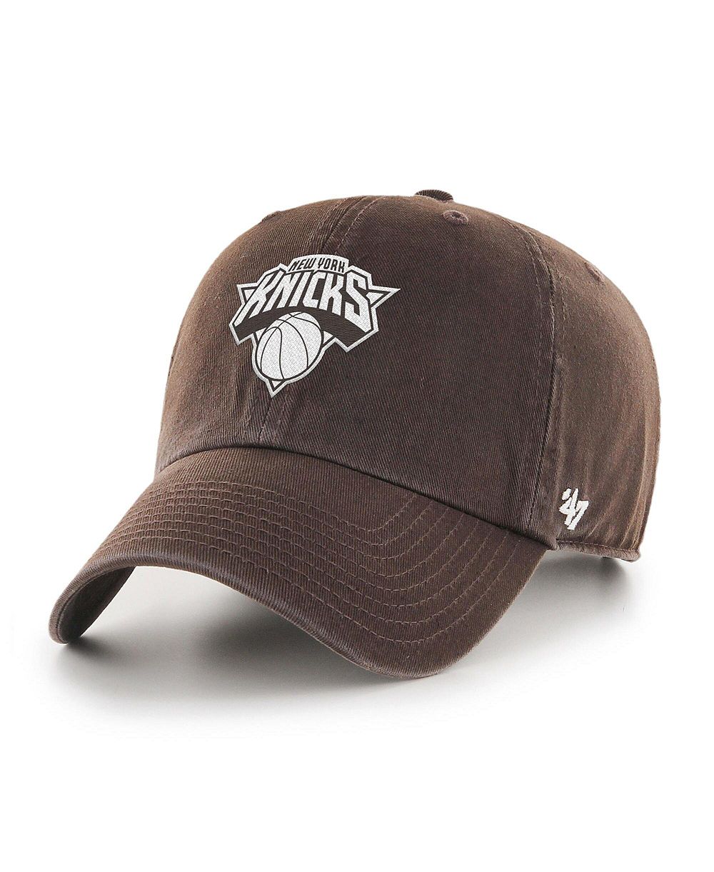 '47 Brand Men's Brown New York Knicks Color Pack Clean Up Adjustable Hat