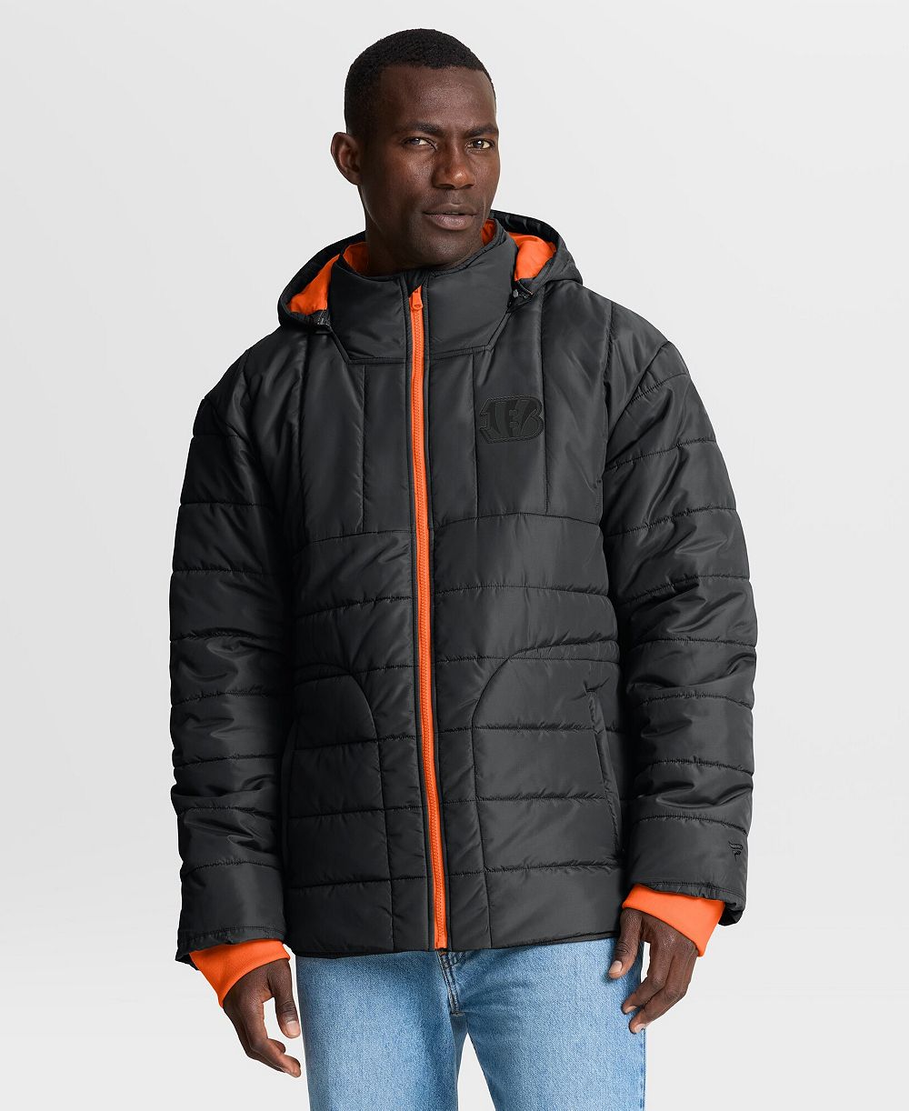 Fanatics куртка с капюшоном на молнии Cincinnati Bengals для мужчин, черная
