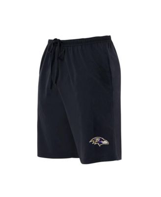 Мужские черные шорты Concepts Sport Baltimore Ravens Big Tall Fleece Lounge