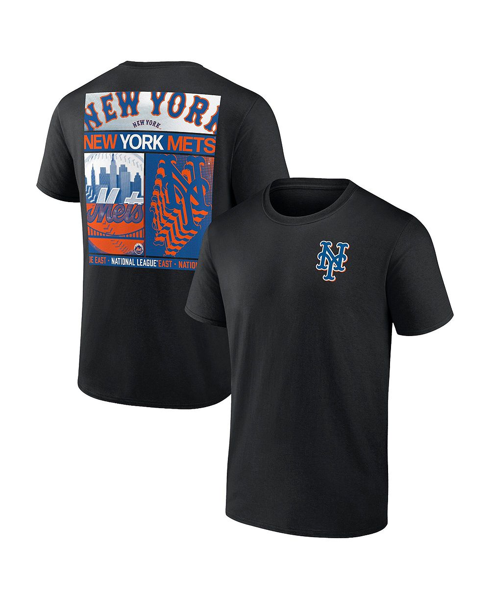 Fanatics Мужская футболка с графикой New York Mets Black Big Tall двухсторонняя