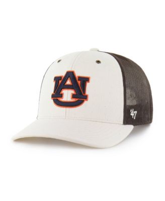 Мужская кепка Carhartt x '47 Brand Auburn Tigers Undyed Trucker регулируемая натуральный/коричневый