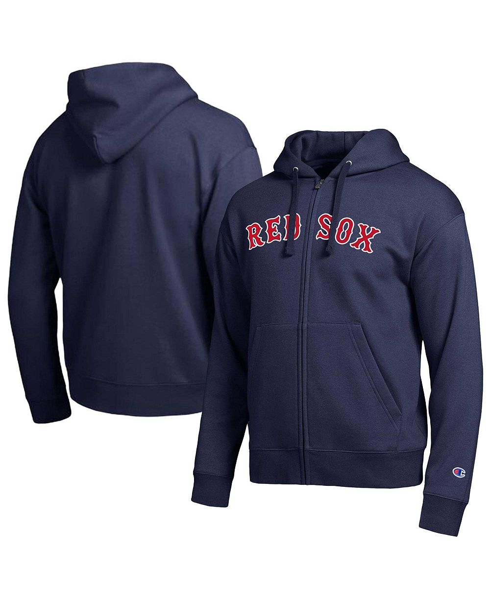 Мужская толстовка на молнии Champion Boston Red Sox Navy All-Star Wordmark
