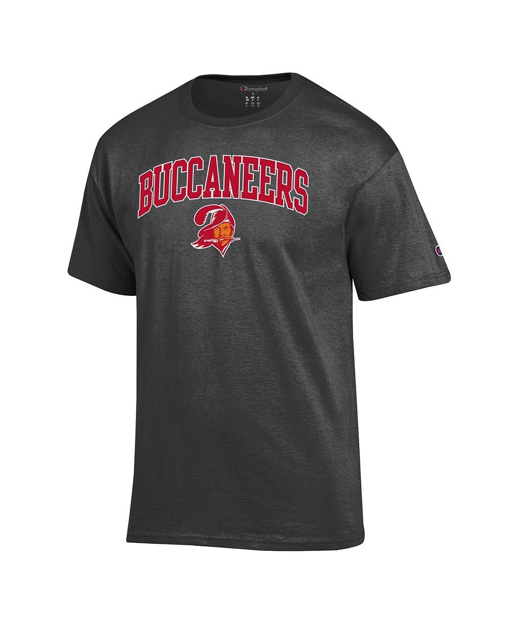 Мужская футболка Champion Heather Charcoal Tampa Bay Buccaneers Arch Over Logo