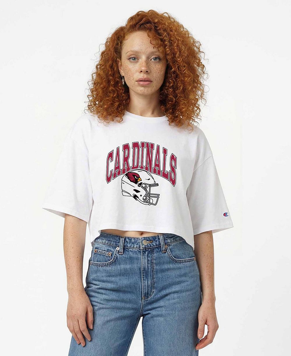 Женская укороченная футболка Champion Arizona Cardinals Boyfriend