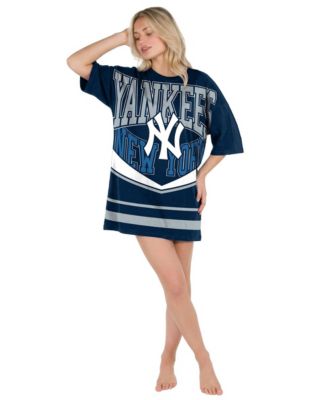 Женская ночная рубашка Concepts Sport New York Yankees Mosaic Knit Short-Sleeve
