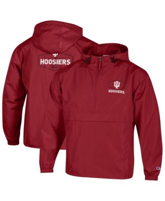 Мужская куртка Champion Crimson Indiana Hoosiers Delay Packable Half-Zip
