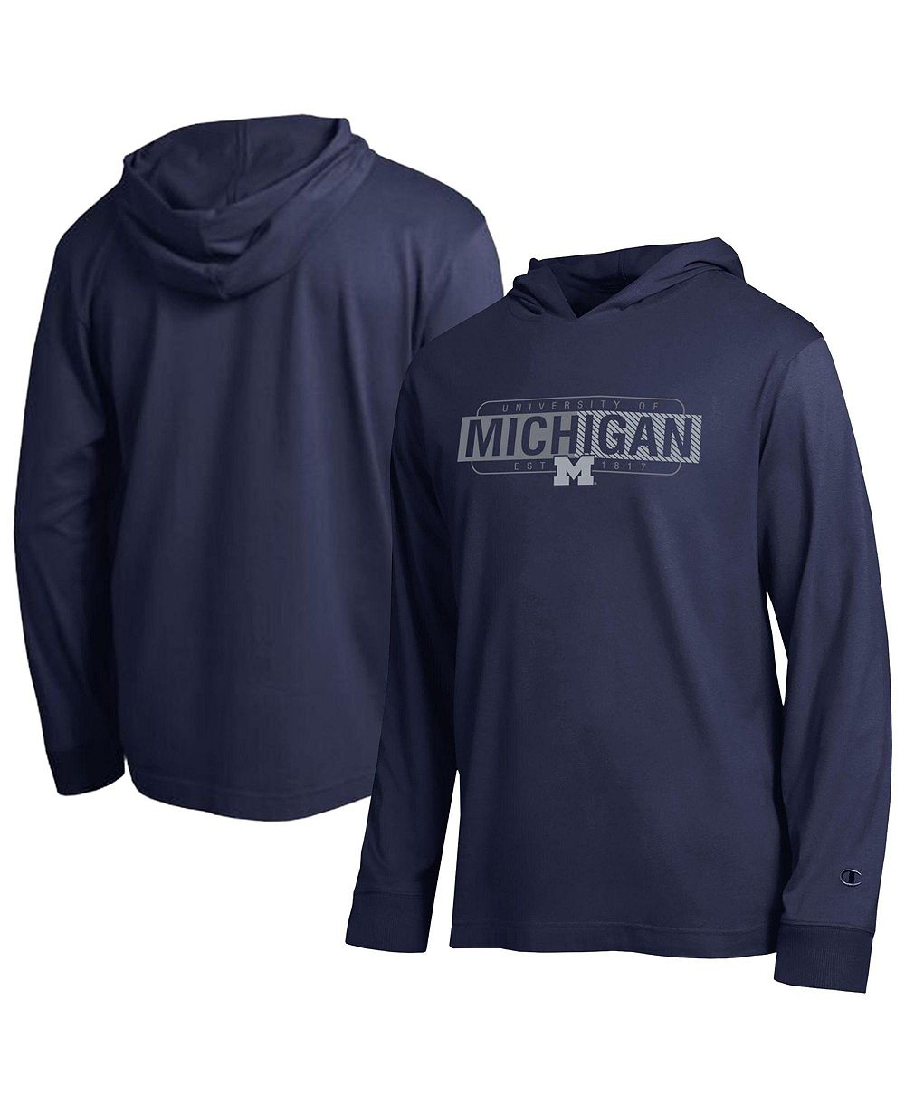 Мужская футболка Champion Michigan Wolverines Gradient All-Star Long Sleeve Hooded