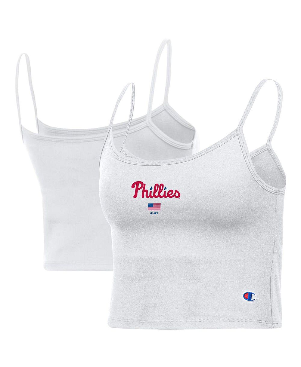 Champion Женский Philadelphia Phillies Scoop Neck American Flag Tank Top