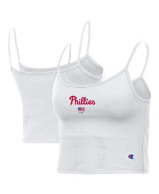 Champion Women's Philadelphia Phillies Scoop Neck American Flag Tank Top