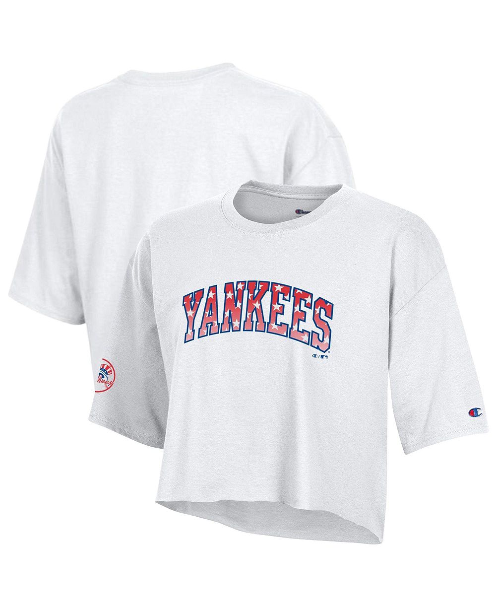 Футболка Champion Women's New York Yankees Boyfriend-Cropped
