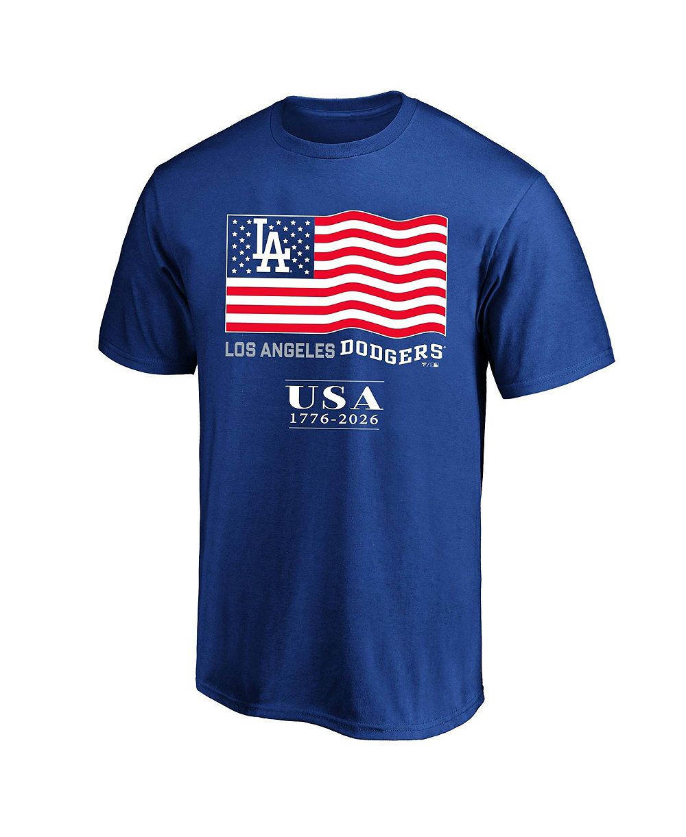 Мужская футболка Fanatics Los Angeles Dodgers Royal USA 1776-2026 Big & Tall