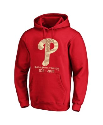 Fanatics Men's Red Philadelphia Phillies USA 1776-2026 Big & Tall Hoodie